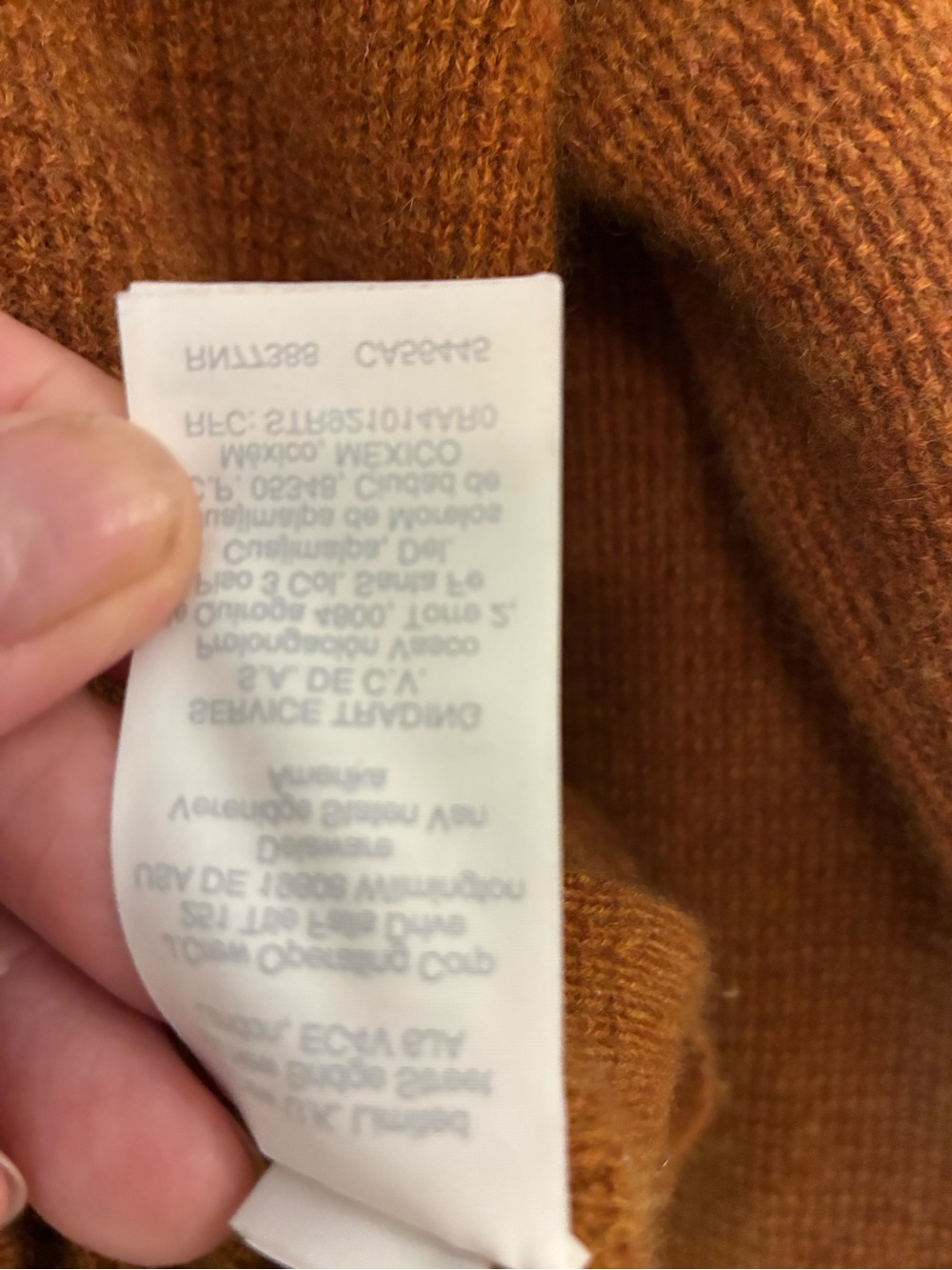 Madewell Cashmere Sweatshirt in Burnt Spice XS - Picture 7 of 7